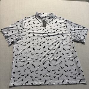 Brisira  Golf Polo Shirt Men Sz 3XL White Brand New